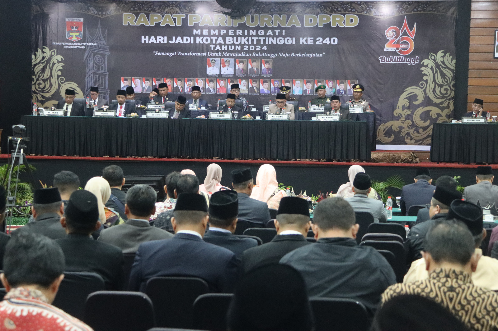 DPRD Kota Bukittinggi Gelar  Rapat Paripurna HJK Bukittinggi ke-240 Tahun 2024