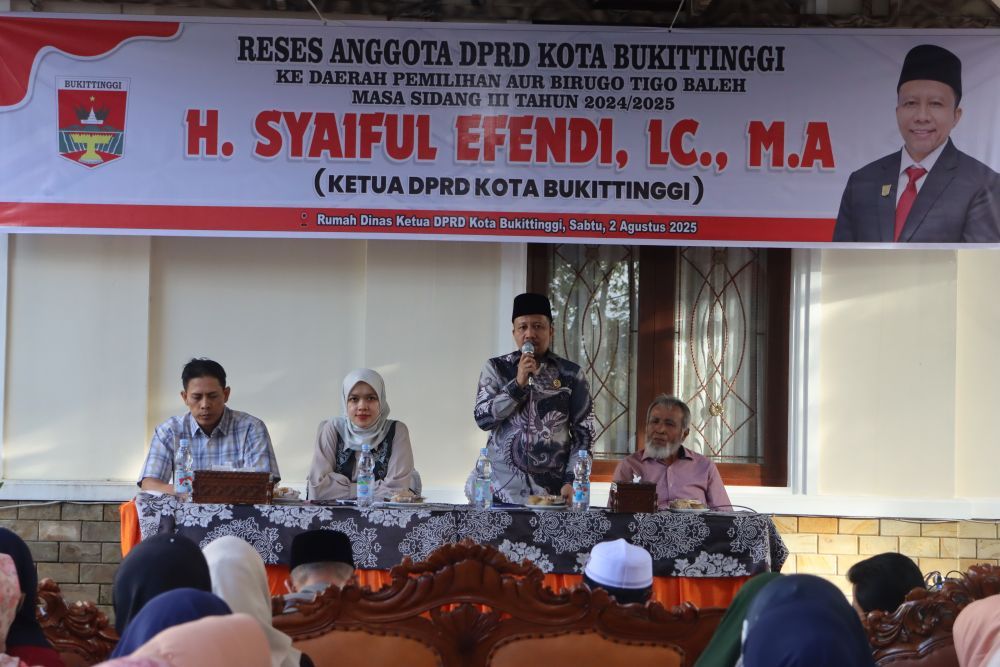 Ketua DPRD Bukittinggi Serap Aspirasi Warga di Belakang Balok Soroti Pendidikan, Infrastruktur, dan Ketepatan Bantuan Sosial