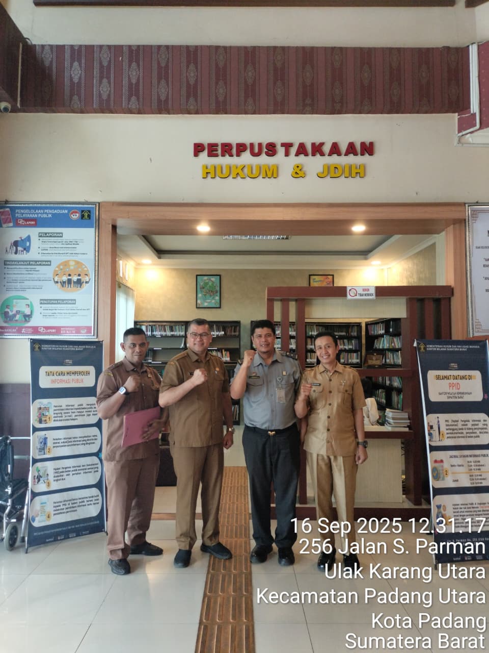 Koordinasi JDIH DPRD Bukittinggi ke Kanwil Sumbar